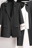 Women's Pants Set Fashion Casual Jacket Top Trousers Vest Three Piece Set Female Suits Tracksuit Office