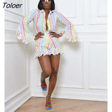 New Stylish 2 Piece Set Ruffle Long Sleeve Plaid Print Shirt Shorts Outfits Women Clothing Autumn Streetwear