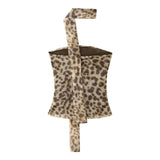 2025 New Women's Animal Print Pattern Net Tector-Smeared Tsets Half