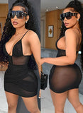 Sexy Straps See Through Bandage Mini