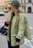Green Button Up Long