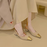 Evening Summer Heels 2025 French Small Fragrant Sandals High-End Pointed With Skirt Women's