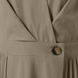 Pleated Fashion Elegant Work OL Party Casual Vestidos Shirtdress Vintage Dresses ZANZEA Women Spring Sleeved A-line Lapel