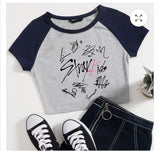 Short-Sleeved 2025 New Printed T-Shirt Tops Short-Sleeved Casual Fashion Round-Neck Cotton Short