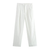 2025 New Women's Double Pocket Coat Top + Pants
