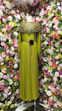 Women's Temperament Dress 2025 Winter Heavy Industry Nail Polish Lily Loose Waist Long-Term Pressure Folding Dress