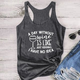 Letter Print Sleeveless T