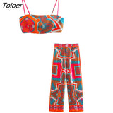 Women Fashion Totem Floral Print Short Sling Smock Blouse Female Side Zipper Elastic Blusas Chic Summer Crop Tops