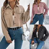 2025 Leisure Pocket Long-Sleeved Wick Short Jacket Jacket Women's