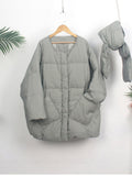 2022 Winter White Duck Down Parkas Women Oversized Long Warm Snow Female Large Size Down Jacket Korea Long Sleeve