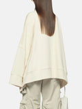 Toloer 2024 New Korean Version Of Women's Hoodie Fashion Casual Wind Loose Scarf Collar Niche Design Sense Top Women-Outfit