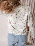 Clothes Autumn Women's Color Dot Splicing Knitted