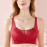 Full Coverage Bra No Wire Push Up Bras for Women Plus Size Brassiere with