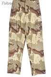 Camouflage Cargo Pants Streetwear Women Fashion Bottoms Baggy Pants Autumn 2023 Casual Trousers