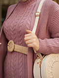 Dress New Season Autumn Winter 2 Piece Hijab Knitwear Suit Islamic Muslim Clothing Long Cardigan Model Made in