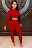 Party Sexy Tight Crop Top and Pants
