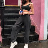 Rockmore Harajuku Joggers Wide Leg SweatPants Women Trousers High Waist Pants Streetwear Korean Casual Sporting Pant Femme