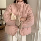 Reversible Lamb Wool Oversized Jacket-Outfit