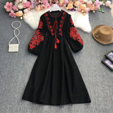 Gentle Wind V Collar Horn Sleeves With Waist Swing Lotus Leaf-Side Dress Female Pendant