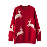 Women Christmas Sweater Female Casual Streetwear New Loose Korean Clothes Knitting Thicken Warm Pullovers