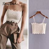 White Balck Lace Sexy Camis Summer Fashion Ladies Basic Short Tank Tops Blouse Za Women 2021 Chemisier Femme