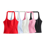 Summer New Slimming Women's Short-Skinned Waistcoat Women's Back-To-Back
