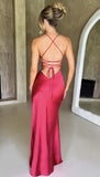 Summer Women's Sling V-Necked Fork Sexy Dew Dress