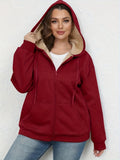 Size Women's Winter Explosion Warm Plush Hoodie
