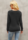 Fall Sexy Cut Out Contrast Long Sleeve