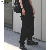 Cargo Pants Women Wide Leg Casual Pant Femme Punk Gothic Female High Waist Trouser Harajuku Pantalones Mujer Harem