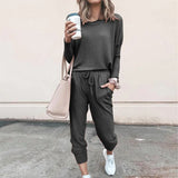 And Winter New Women's Clothing Explosion Loose Solid Color Long-Sleeved Leisure