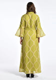 Plaid Print Belted Muslim