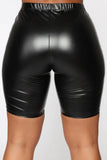 Black PU Leather