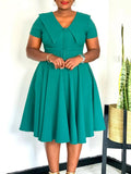 Women's Fashion Temperament Dolls Short-Sleeved Elastic Dress On African
