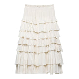 Women's Dress 2025 New Cake Skirt In The Long Half Dress Woman
