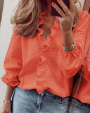 Spring And Summer New Long-Sleeved Leafed