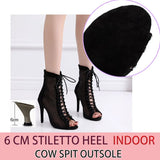Fashion Salsa Jazz Tango Outdoor Indoor Social Latin Dance Shoes for Dancing Women Teachers High Heels Ballroom