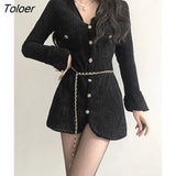 Elengant Solid Hollow Out Velvet Mini Dress Long Sleeve A-line Rave Dresses Women Casual Fashion Outfits Autumn