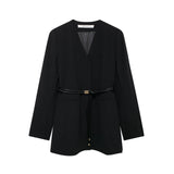 New With Belt Suit Jacket 8941178 Straight Trousers