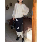 Wave Point Splicing Skirt Women's Dress 2025 New High-End Design Feeling Thin Straight-Tender