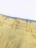TWOTWINSTYLE Individuality Denim Skirt For Women High Waist Patchwork Pockets Sexy Hot Mini Bodycon Skirts Female Summer