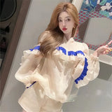 Summer Harajuku Sun Protection Coat Long Sleeve Transparent Jacket Gradient Sequin Female Jacket Women Feminine