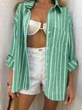 Loose Polo Collared Shirt Holiday Coat In Spring/Summer