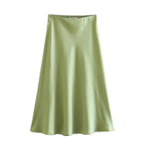 2025 New Tight Waist Simple Set Solid Color Lirt Solid Color Half Body