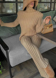 Winter Elegant Knit Top and Pants