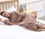 Blanket Sweatshirt Robe Winter Hoodies Outdoor Hooded Coats Warm Comfort Bathrobe Christmas Fleece Blanket Sudadera