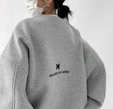 Punk Long Sleeve Graphic Sweatshirt-Outfit