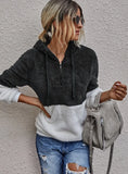 Casual Fleece Zipper Long Sleeve Hooded