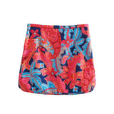 Mini Print Skirt Women Boho High Waist Skirts For Women Culotte Wrap Skirt Women Fashion Summer Casual Woman