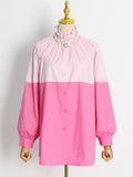 Version Of Comfortable Casual Long-Sleeved Top 2025 Spring New Temperament Commute Loose Single-Ded Button Shirt